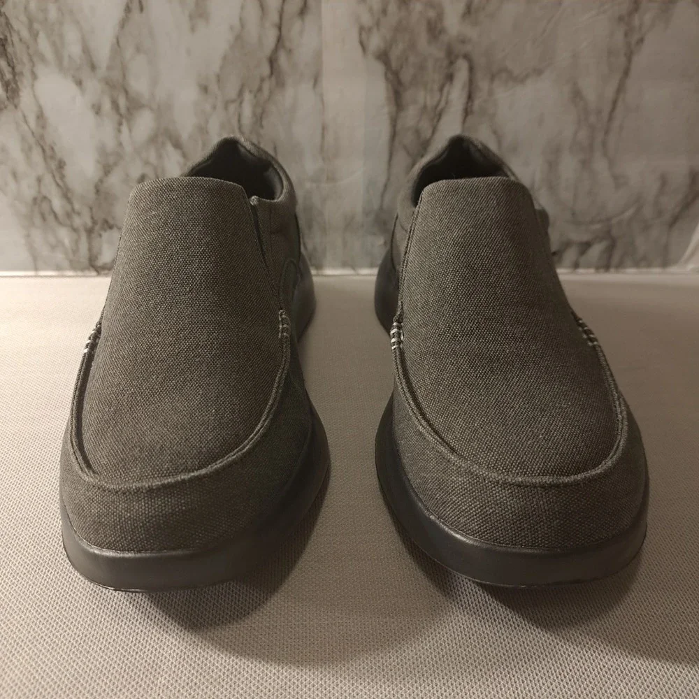Ortho Comfoot Men's Slip On‎ Loafers/Shoes Gray Stability/Cushioning 10